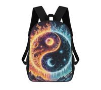 sinyumoney Mochilas Para Niños Mochila Escolar Fantasy Yin And Yang Mochila Escolar Impresa En 3D Para Niños Estudiantes De Primaria Y Secundaria 17inch