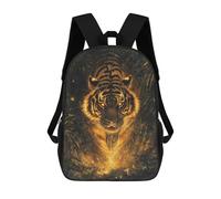 sinyumoney Mochilas Para Niños Mochila Escolar Fiery Tiger Mochila Escolar Impresa En 3D Para Niños Estudiantes De Primaria Y Secundaria 17inch