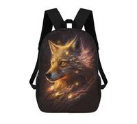 sinyumoney Mochilas Para Niños Mochila Escolar Galactic Wolf Portrait -12 Mochila Escolar Impresa En 3D Para Niños Estudiantes De Primaria Y Secundaria 17inch