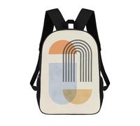 sinyumoney Mochilas Para Niños Mochila Escolar Geometric Shapes 07 Mochila Escolar Impresa En 3D Para Niños Estudiantes De Primaria Y Secundaria 17inch