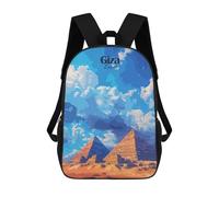 sinyumoney Mochilas Para Niños Mochila Escolar Giza Pyramids, Egypt Mochila Escolar Impresa En 3D Para Niños Estudiantes De Primaria Y Secundaria 17inch
