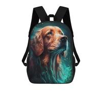 sinyumoney Mochilas Para Niños Mochila Escolar Golden Retriever Dog Mochila Escolar Impresa En 3D Para Niños Estudiantes De Primaria Y Secundaria 17inch
