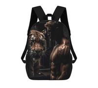 sinyumoney Mochilas Para Niños Mochila Escolar Gym Fitness Motivation Mochila Escolar Impresa En 3D Para Niños Estudiantes De Primaria Y Secundaria 17inch