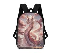 sinyumoney Mochilas Para Niños Mochila Escolar Japanese Sakura Dragon Mochila Escolar Impresa En 3D Para Niños Estudiantes De Primaria Y Secundaria 17inch