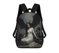 sinyumoney Mochilas Para Niños Mochila Escolar Lilith Empress of The Hollowed Night, Goddess Lilith Mochila Escolar Impresa En 3D Para Niños Estudiantes De Primaria Y Secundaria 17inch