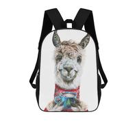 sinyumoney Mochilas Para Niños Mochila Escolar Llama Latte Christmas Mochila Escolar Impresa En 3D Para Niños Estudiantes De Primaria Y Secundaria 17inch