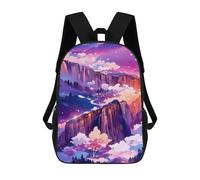 sinyumoney Mochilas Para Niños Mochila Escolar Magical Fantasy Landscape -1 Mochila Escolar Impresa En 3D Para Niños Estudiantes De Primaria Y Secundaria 17inch