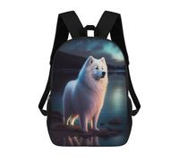sinyumoney Mochilas Para Niños Mochila Escolar Magical Night Dog Portrait Mochila Escolar Impresa En 3D Para Niños Estudiantes De Primaria Y Secundaria 17inch
