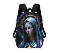 sinyumoney Mochilas Para Niños Mochila Escolar Maria Holy Serenity Mochila Escolar Impresa En 3D Para Niños Estudiantes De Primaria Y Secundaria 17inch