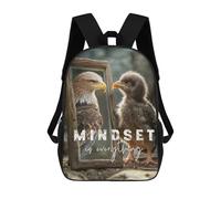 sinyumoney Mochilas Para Niños Mochila Escolar Mindset Is Everything Mochila Escolar Impresa En 3D Para Niños Estudiantes De Primaria Y Secundaria 17inch