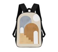 sinyumoney Mochilas Para Niños Mochila Escolar Minimalist Geometry X Mochila Escolar Impresa En 3D Para Niños Estudiantes De Primaria Y Secundaria 17inch