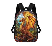 sinyumoney Mochilas Para Niños Mochila Escolar Mochila Para Niños Mochila De Viaje Mochilas Para Libros Impresa En 3D Golden Heaven Elder Dragon Mochila Para Niños Y Niñas 17inch