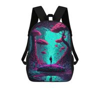 sinyumoney Mochilas Para Niños Mochila Escolar Mochila Para Niños Mochila De Viaje Mochilas Para Libros Impresa En 3D Magical Forest Journey Mochila Para Niños Y Niñas 17inch