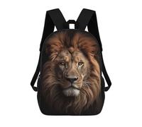 sinyumoney Mochilas Para Niños Mochila Escolar Mochila Para Niños Mochila De Viaje Mochilas Para Libros Impresa En 3D Lion Face Head Mochila Para Niños Y Niñas 17inch