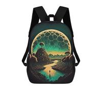 sinyumoney Mochilas Para Niños Mochila Escolar Mochila Para Niños Mochila De Viaje Mochilas Para Libros Impresa En 3D Fantasy World Mochila Para Niños Y Niñas 17inch