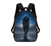 sinyumoney Mochilas Para Niños Mochila Escolar Mochila Para Niños Mochila De Viaje Mochilas Para Libros Impresa En 3D Black Panther - Guardian of The Midnight Veil Mochila Para Niños Y Niñas 17inch