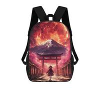 sinyumoney Mochilas Para Niños Mochila Escolar Mochila Para Niños Mochila De Viaje Mochilas Para Libros Impresa En 3D Bloodmoon Girl in Japan Mochila Para Niños Y Niñas 17inch