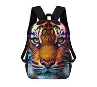 sinyumoney Mochilas Para Niños Mochila Escolar Mochila Para Niños Mochila De Viaje Mochilas Para Libros Impresa En 3D Colorful Tiger Portrait-21 Mochila Para Niños Y Niñas 17inch