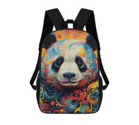 sinyumoney Mochilas Para Niños Mochila Escolar Mochila Para Niños Mochila De Viaje Mochilas Para Libros Impresa En 3D Colorful Panda Artwork Mochila Para Niños Y Niñas 17inch