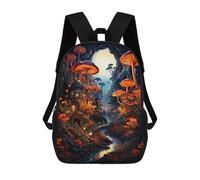 sinyumoney Mochilas Para Niños Mochila Escolar Mochila Para Niños Mochila De Viaje Mochilas Para Libros Impresa En 3D Mystical Mushroom Forest-8 Mochila Para Niños Y Niñas 17inch