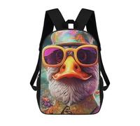 sinyumoney Mochilas Para Niños Mochila Escolar Mochila Para Niños Mochila De Viaje Mochilas Para Libros Impresa En 3D Colorful Avian Fashion Portrait Mochila Para Niños Y Niñas 17inch