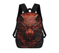 sinyumoney Mochilas Para Niños Mochila Escolar Mochila Para Niños Mochila De Viaje Mochilas Para Libros Impresa En 3D Fierce Red Tiger Mochila Para Niños Y Niñas 17inch