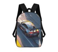 sinyumoney Mochilas Para Niños Mochila Escolar Mochila Para Niños Mochila De Viaje Mochilas Para Libros Impresa En 3D Speeding Sports Car on Track Mochila Para Niños Y Niñas 17inch