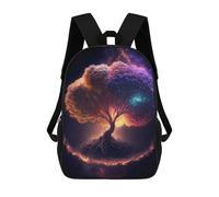 sinyumoney Mochilas Para Niños Mochila Escolar Mochila Para Niños Mochila De Viaje Mochilas Para Libros Impresa En 3D Yggdrasil The Tree of Life Mochila Para Niños Y Niñas 17inch