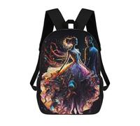 sinyumoney Mochilas Para Niños Mochila Escolar Mochila Para Niños Mochila De Viaje Mochilas Para Libros Impresa En 3D Dance of Colors A Magical Encounter Mochila Para Niños Y Niñas 17inch