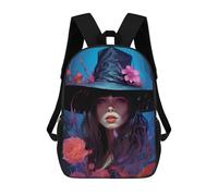 sinyumoney Mochilas Para Niños Mochila Escolar Mochila Para Niños Mochila De Viaje Mochilas Para Libros Impresa En 3D Witch's Enchanted Garden Mochila Para Niños Y Niñas 17inch