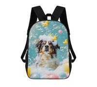 sinyumoney Mochilas Para Niños Mochila Escolar Mochila Para Niños Mochila De Viaje Mochilas Para Libros Impresa En 3D Australian Shepherd Dog Mochila Para Niños Y Niñas 17inch