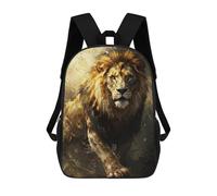 sinyumoney Mochilas Para Niños Mochila Escolar Mochila Para Niños Mochila De Viaje Mochilas Para Libros Impresa En 3D Majestic Lion Portrait Mochila Para Niños Y Niñas 17inch