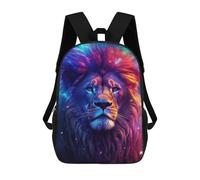 sinyumoney Mochilas Para Niños Mochila Escolar Mochila Para Niños Mochila De Viaje Mochilas Para Libros Impresa En 3D Lion Night Galaxy Aurora Mochila Para Niños Y Niñas 17inch