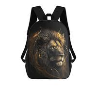 sinyumoney Mochilas Para Niños Mochila Escolar Mochila Para Niños Mochila De Viaje Mochilas Para Libros Impresa En 3D Golden Majesty Lion's Glory Mochila Para Niños Y Niñas 17inch