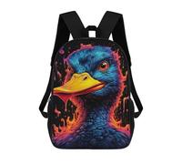 sinyumoney Mochilas Para Niños Mochila Escolar Mochila Para Niños Mochila De Viaje Mochilas Para Libros Impresa En 3D Colorful Bird Portrait -1 Mochila Para Niños Y Niñas 17inch