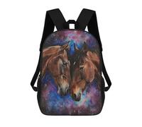 sinyumoney Mochilas Para Niños Mochila Escolar Mochila Para Niños Mochila De Viaje Mochilas Para Libros Impresa En 3D Two Horses In Love Mochila Para Niños Y Niñas 17inch