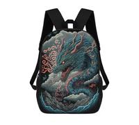 sinyumoney Mochilas Para Niños Mochila Escolar Mochila Para Niños Mochila De Viaje Mochilas Para Libros Impresa En 3D Dragon in Clouds Mochila Para Niños Y Niñas 17inch