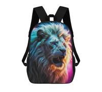 sinyumoney Mochilas Para Niños Mochila Escolar Neon Lion Mochila Escolar Impresa En 3D Para Niños Estudiantes De Primaria Y Secundaria 17inch