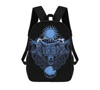 sinyumoney Mochilas Para Niños Mochila Escolar Norse Mythology Wolves Mochila Escolar Impresa En 3D Para Niños Estudiantes De Primaria Y Secundaria 17inch