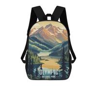 sinyumoney Mochilas Para Niños Mochila Escolar Olympic National Park Mochila Escolar Impresa En 3D Para Niños Estudiantes De Primaria Y Secundaria 17inch