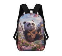 sinyumoney Mochilas Para Niños Mochila Escolar Panda Playing Guitar Mochila Escolar Impresa En 3D Para Niños Estudiantes De Primaria Y Secundaria 17inch