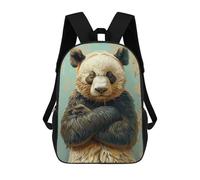 sinyumoney Mochilas Para Niños Mochila Escolar Pensive Panda Mochila Escolar Impresa En 3D Para Niños Estudiantes De Primaria Y Secundaria 17inch