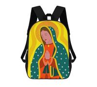 sinyumoney Mochilas Para Niños Mochila Escolar Pop Virgen De Guadalupe Mochila Escolar Impresa En 3D Para Niños Estudiantes De Primaria Y Secundaria 17inch