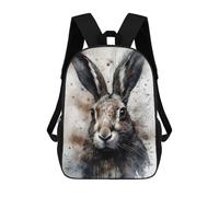 sinyumoney Mochilas Para Niños Mochila Escolar Rabbit Beauty Inked Bunny Mochila Escolar Impresa En 3D Para Niños Estudiantes De Primaria Y Secundaria 17inch
