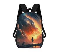 sinyumoney Mochilas Para Niños Mochila Escolar Starry Sky Reflections -2 Mochila Escolar Impresa En 3D Para Niños Estudiantes De Primaria Y Secundaria 17inch