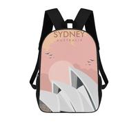 sinyumoney Mochilas Para Niños Mochila Escolar Sydney Australia Travel Print Mochila Escolar Impresa En 3D Para Niños Estudiantes De Primaria Y Secundaria 17inch