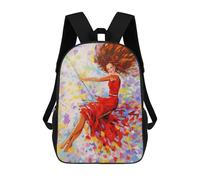 sinyumoney Mochilas Para Niños Mochila Escolar The Girl on The Swing Mochila Escolar Impresa En 3D Para Niños Estudiantes De Primaria Y Secundaria 17inch