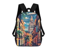 sinyumoney Mochilas Para Niños Mochila Escolar Valencia Mochila Escolar Impresa En 3D Para Niños Estudiantes De Primaria Y Secundaria 17inch