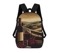 sinyumoney Mochilas Para Niños Mochila Escolar Wine Country Landscape Tuscany Mochila Escolar Impresa En 3D Para Niños Estudiantes De Primaria Y Secundaria 17inch