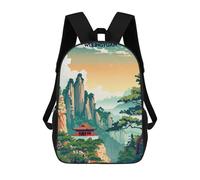sinyumoney Mochilas Para Niños Mochila Escolar Wulingyuan Mountain Landscape Mochila Escolar Impresa En 3D Para Niños Estudiantes De Primaria Y Secundaria 17inch